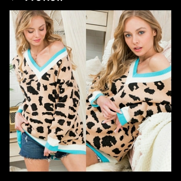 animal 1left print  sweater - Picture 9 of 9